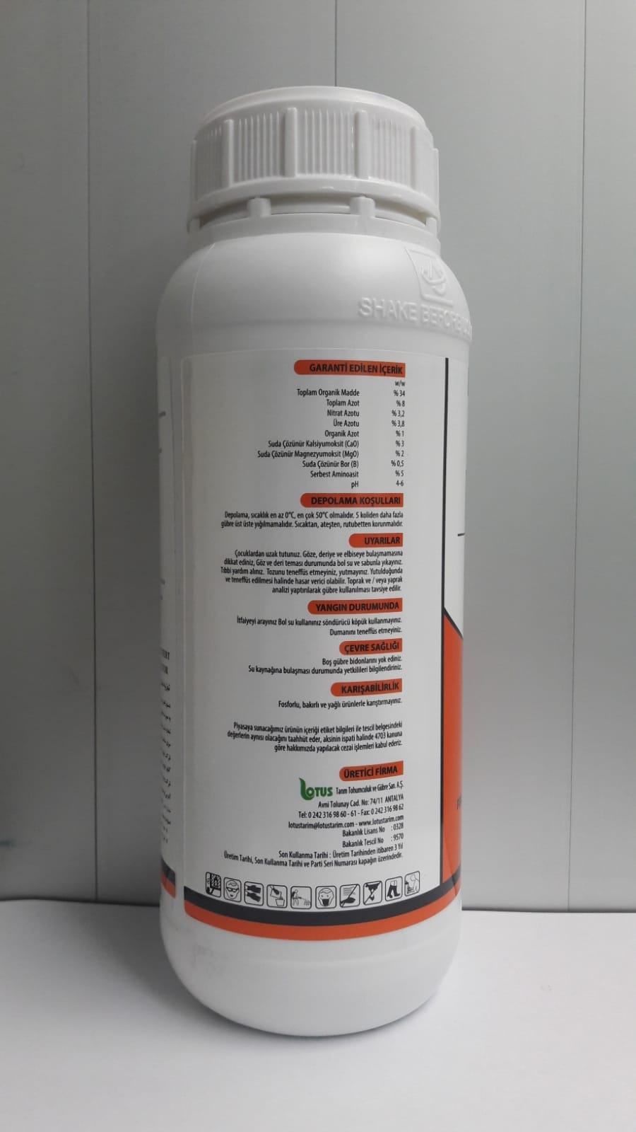 Hector Azotlu Sıvı Organomineral Gübre 1 Lt (500 lt için)