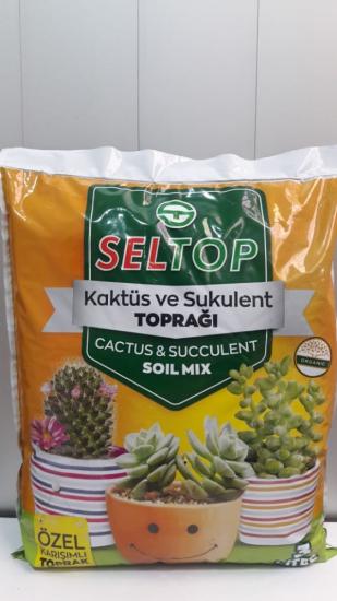 Seltop Kaktüs ve Sukulent Toprağı 3 Lt